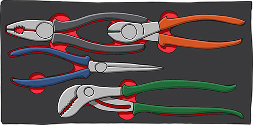 pliers organizer