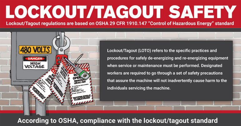 Lockout Tagout Safety Infographic Creative Safety Supply