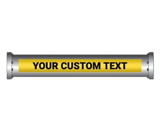 Custom Printed Pipe Marking Labels