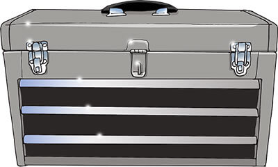 Metal Parts Tool Box with Adjust Dividers