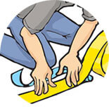 installing floor tape Floor Tape Installation