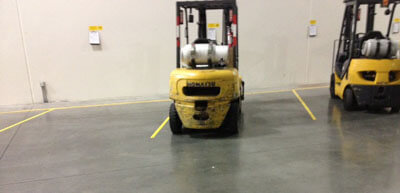 Forklift Floor Markings Example