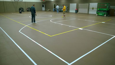 Basketball Court Floor Markings