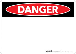 Create Custom OSHA French Danger Wall Sign | Creative Safety Supply